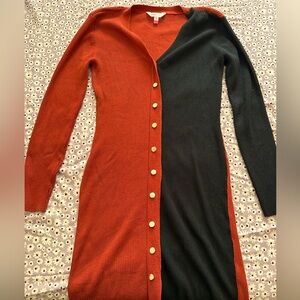 Two-tone Sweater Dress